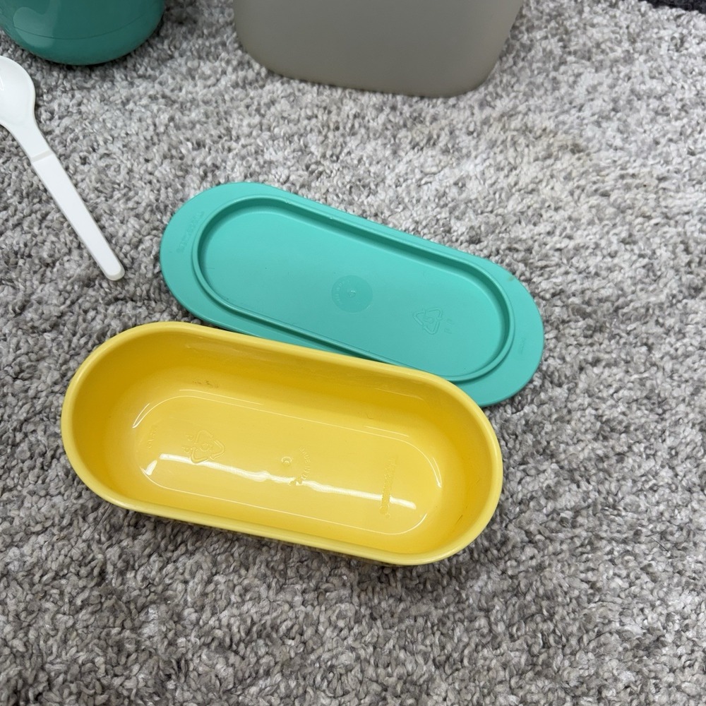 Vintage Tupperware huge lot salt pepper shaker cream sugar pitcher butter AS IS - Picture 8 of 16